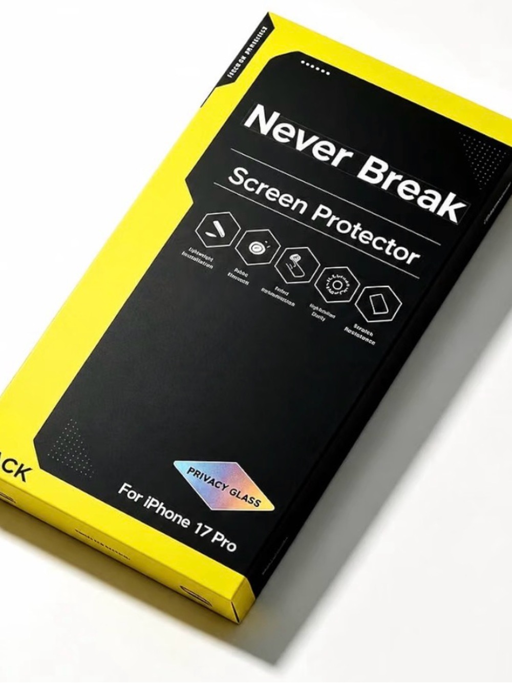 NWT iPhone 17 Pro Zeniss Privacy Glass Screen Protector 2 Pack